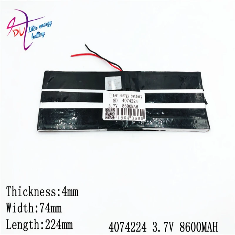 3.7V,8600mAH 4074224 4075225 polymer lithium ion battery ) Li-ion for tablet pc;
3.7V,8600mAH 4074224 4075225 polymer lithium ion battery ) Li-ion for tablet pc;