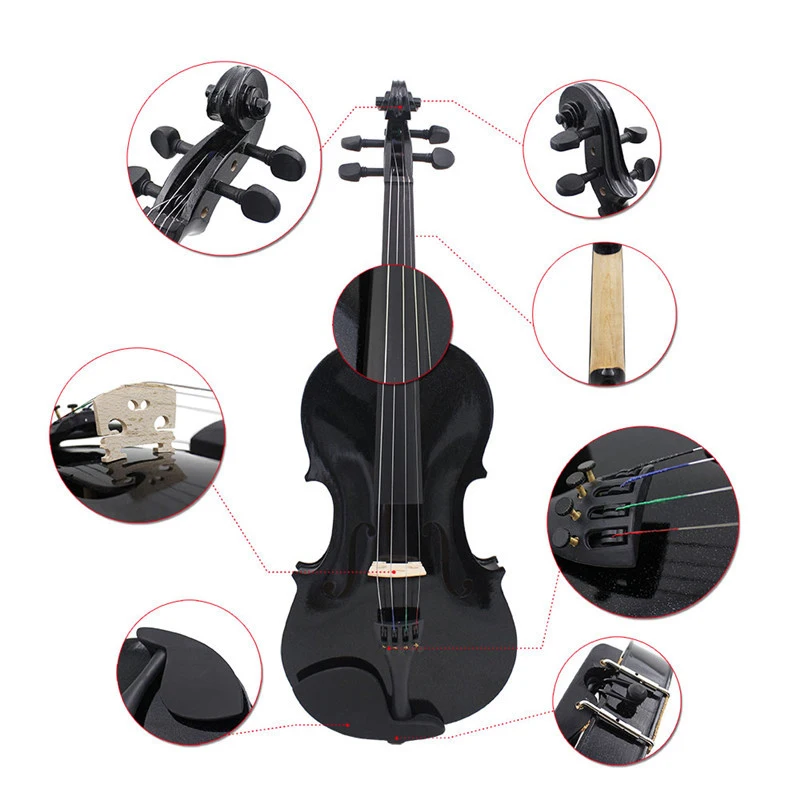 Violin ADDFOO 4/4 Full Size Acoustic Violin Solid Wood Fiddle Black With Case Bow Rosin Stringed Instrument For Beginners
Violin ADDFOO 4/4 Full Size Acoustic Violin Solid Wood Fiddle Black With Case Bow Rosin Stringed Instrument For Beginners