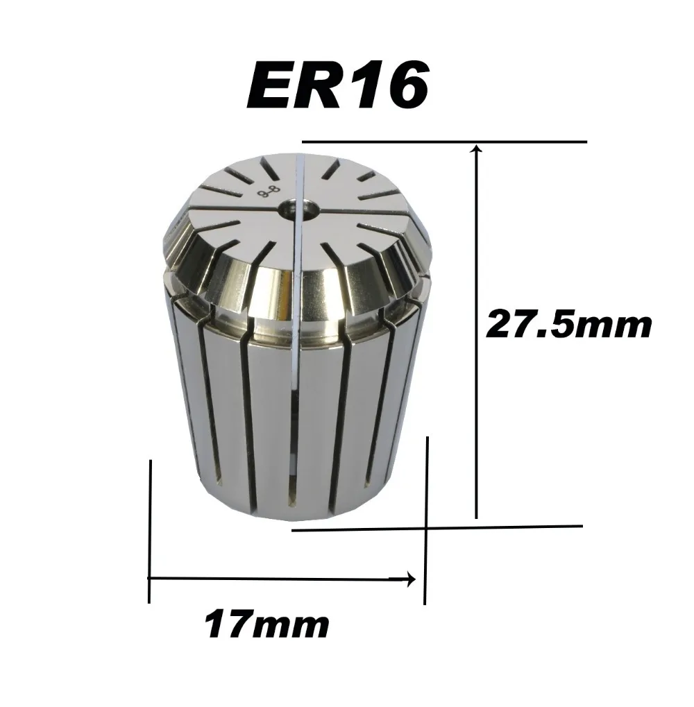 Free Shipping High precision ER16 Accuracy 0.008mm Spring Collet For CNC Milling Machine Engraving Lathe Tool
Free Shipping High precision ER16 Accuracy 0.008mm Spring Collet For CNC Milling Machine Engraving Lathe Tool