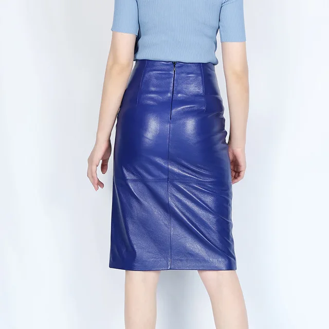 Womens 100% Real Leather Skirt Sheepskin Sheep Genuine Leather Pencil Skirts Women High Waist Bodycon Skirts Female Office Lady
Womens 100% Real Leather Skirt Sheepskin Sheep Genuine Leather Pencil Skirts Women High Waist Bodycon Skirts Female Office Lady