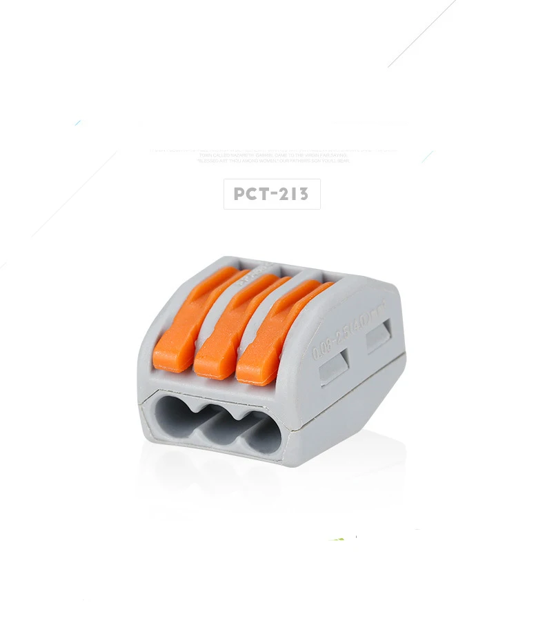 10Pcs Pct-213/ 222-213 Mini Fast Wire Connectors Universal Compact Wiring Connector Push-In Terminal Block
10Pcs Pct-213/ 222-213 Mini Fast Wire Connectors Universal Compact Wiring Connector Push-In Terminal Block