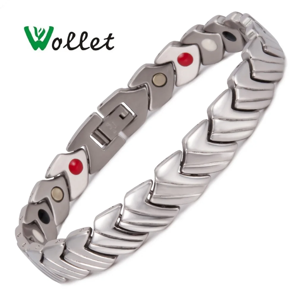 Wollet Jewelry 5 in 1 316L Stainless Steel Magnetic Bracelet Bangle for Women Men Healing Energy Silver Color Health Care
Wollet Jewelry 5 in 1 316L Stainless Steel Magnetic Bracelet Bangle for Women Men Healing Energy Silver Color Health Care