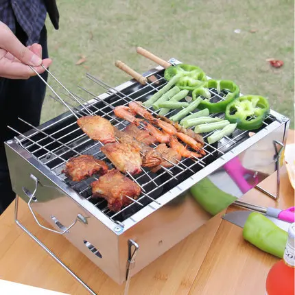 35*29*17cm Stainless Steel Flat Meat BBQ Skewers Forks Outdoor Picnic BBQ Barbecue Grill Accessories Roasting Fork
35*29*17cm Stainless Steel Flat Meat BBQ Skewers Forks Outdoor Picnic BBQ Barbecue Grill Accessories Roasting Fork