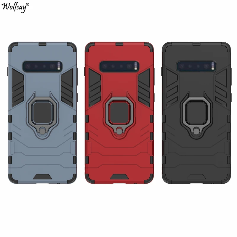Wolfsay for Samsung Galaxy S10 Plus Case, S10+ Car Holder Armor Cases Hard PC & Soft Silicone Cover for Samsung Galaxy S10 Plus
Wolfsay for Samsung Galaxy S10 Plus Case, S10+ Car Holder Armor Cases Hard PC & Soft Silicone Cover for Samsung Galaxy S10 Plus