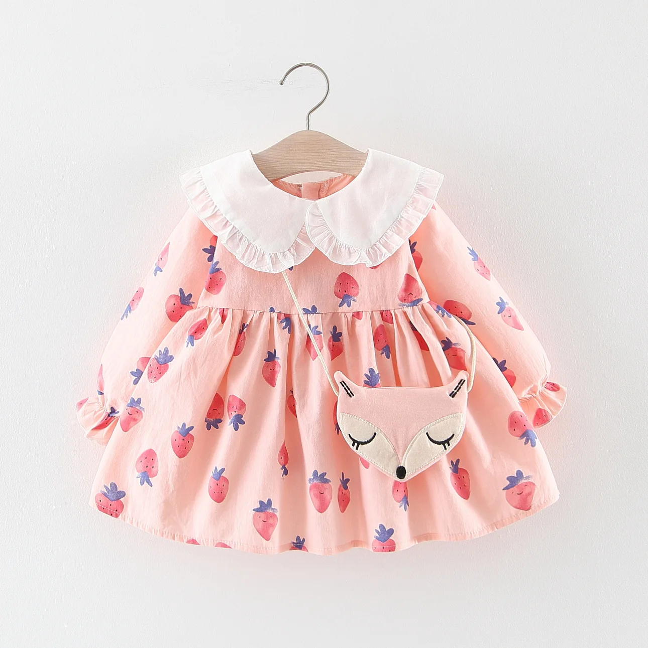 Toddler Infant Newborns Dress Autumn Winter New Lovely Strawberry Print Dresses Baby Clothes Toddler Girls Cute A-line Dress
Toddler Infant Newborns Dress Autumn Winter New Lovely Strawberry Print Dresses Baby Clothes Toddler Girls Cute A-line Dress