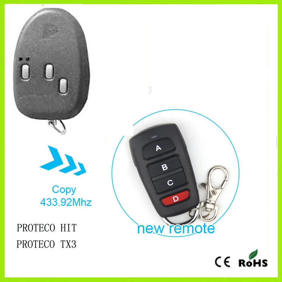 PROTECO удаленное управление 433 92 МГц гаражные ворота передатчик Fob TX3|garage gate|gate