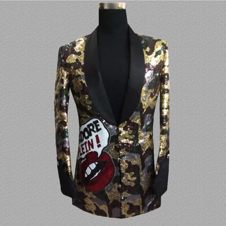 New Fashion Leopard sequin Blazer Men gowns jackets Nightclubs bars DJ suits male singers personality trends Suit Coat S-3XL
New Fashion Leopard sequin Blazer Men gowns jackets Nightclubs bars DJ suits male singers personality trends Suit Coat S-3XL