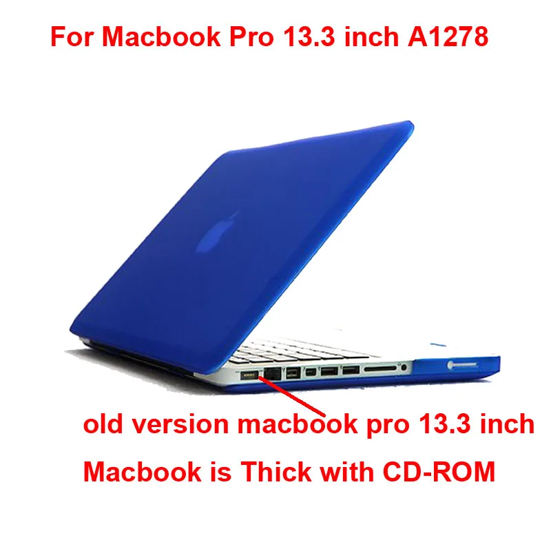 Матовая Цвет чехол для Macbook Pro 13 A1278 кожаный Капа старый MacbookPro 3 дюймов протектор