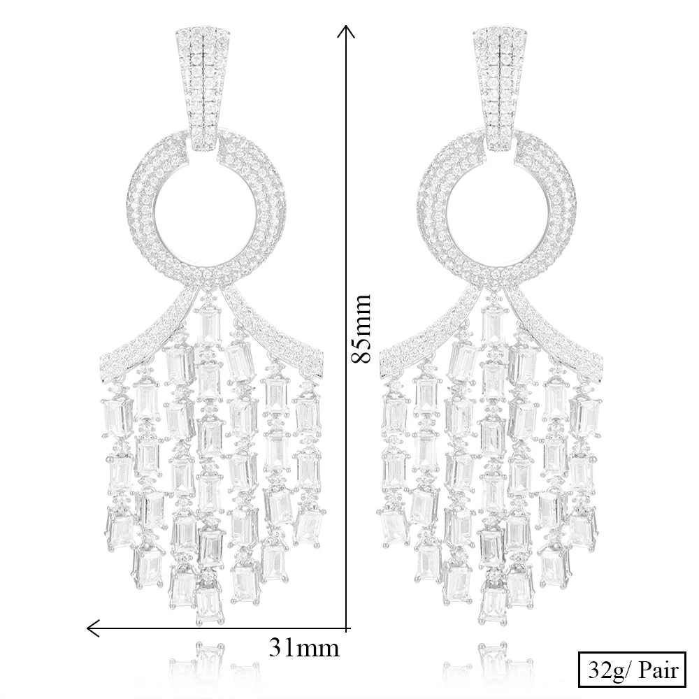 missvikki Elegant Refined Dangle Earrings for Women Bridal Wedding Superstar Party Show Earring Jewelry Best Romantic Shiny Gift
missvikki Elegant Refined Dangle Earrings for Women Bridal Wedding Superstar Party Show Earring Jewelry Best Romantic Shiny Gift