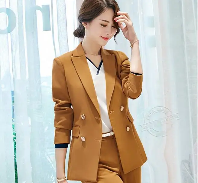 Fashion Blue Pants Suits Double Breasted Women 2019 formal Business long sleeve slim blazer and trousers office ladies work wear
Fashion Blue Pants Suits Double Breasted Women 2019 formal Business long sleeve slim blazer and trousers office ladies work wear