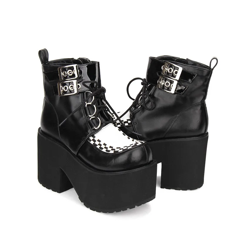 Princess sweet punk shoes The spring and Autumn Gothic Lolita LACE BOOTS round thick high-heeled boots punk bottom Muffin pu9710
Princess sweet punk shoes The spring and Autumn Gothic Lolita LACE BOOTS round thick high-heeled boots punk bottom Muffin pu9710