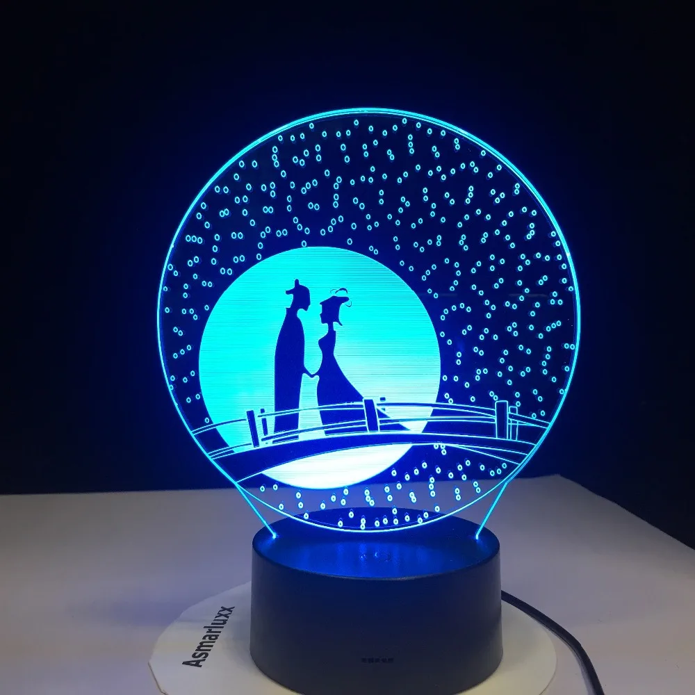 Chinese Love Fairytale NightLight 7 Colors Changing Table Lamp Marry Wedding Decor Gifts USB Bedroom Sleep Lighting 3D LED Light
Chinese Love Fairytale NightLight 7 Colors Changing Table Lamp Marry Wedding Decor Gifts USB Bedroom Sleep Lighting 3D LED Light
