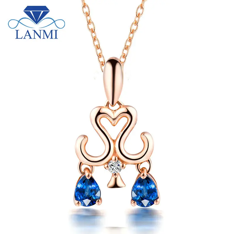 LANMI Libra Pendant With Two Pear Cut 3x4mm Natural Sapphire In Solid 18K Rose Gold WP086I
LANMI Libra Pendant With Two Pear Cut 3x4mm Natural Sapphire In Solid 18K Rose Gold WP086I