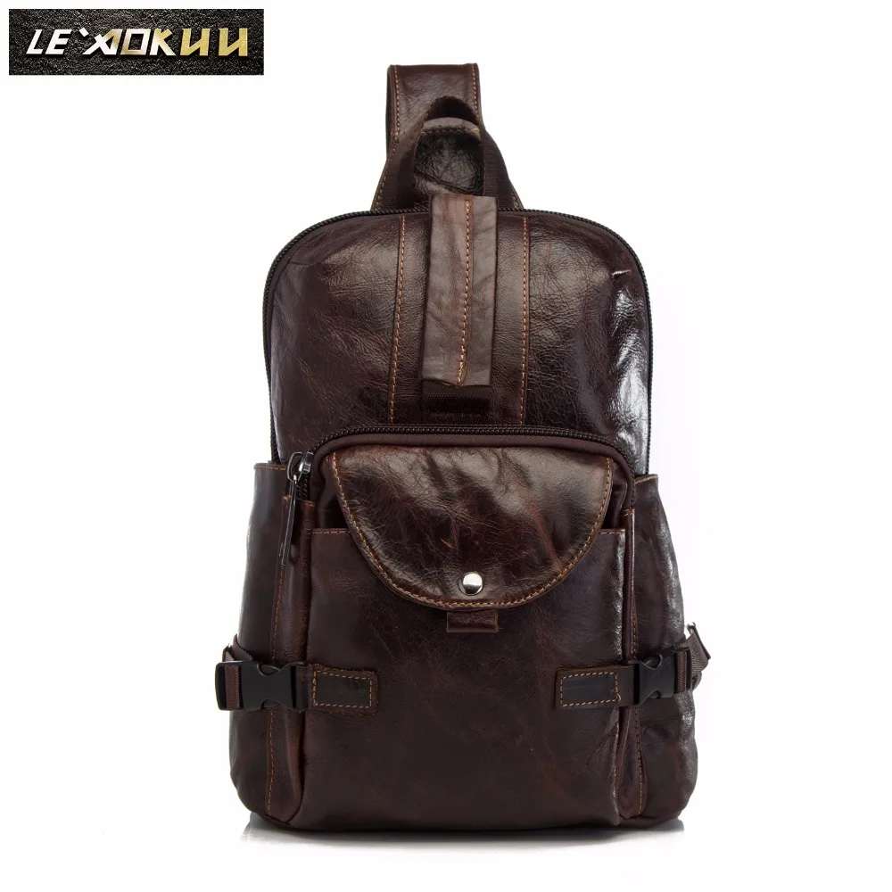 Men Original Crazy horse Leather Casual Fashion Crossbody Chest Sling Bag Design Travel One Shoulder Bag Daypack Male 3028
Men Original Crazy horse Leather Casual Fashion Crossbody Chest Sling Bag Design Travel One Shoulder Bag Daypack Male 3028