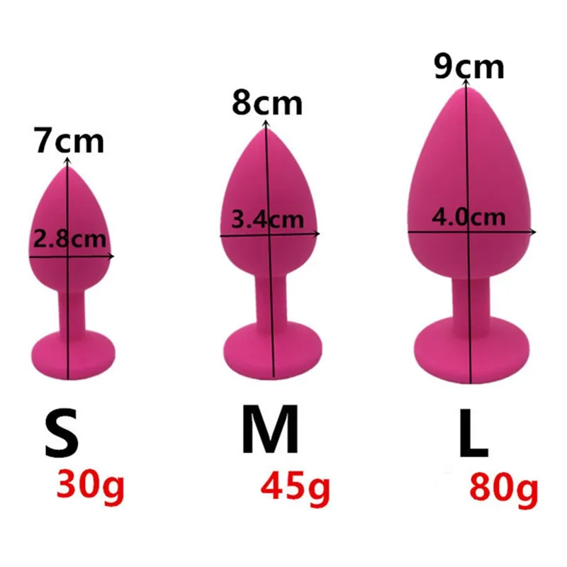 Anal Plug Fox Tail Silicone Butt Pink and Purple Stopper Dilator Sex Toys for Women H8-108A | Красота и здоровье