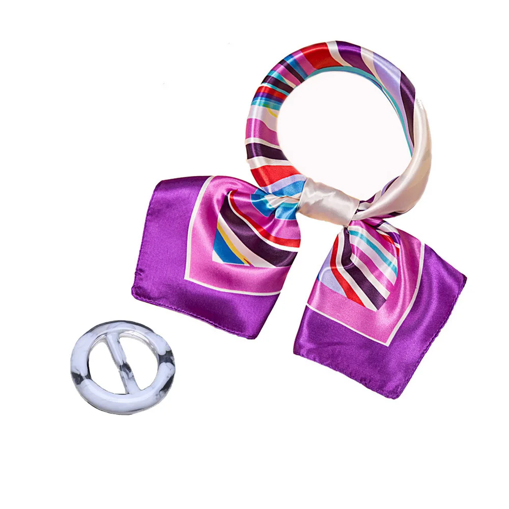 New Silk Satin Scarf Women Square Scarves Hair Tie Band For Business Party Lady Print Scarf Skinny Head Neck Scarf+Scarf Buckle
New Silk Satin Scarf Women Square Scarves Hair Tie Band For Business Party Lady Print Scarf Skinny Head Neck Scarf+Scarf Buckle