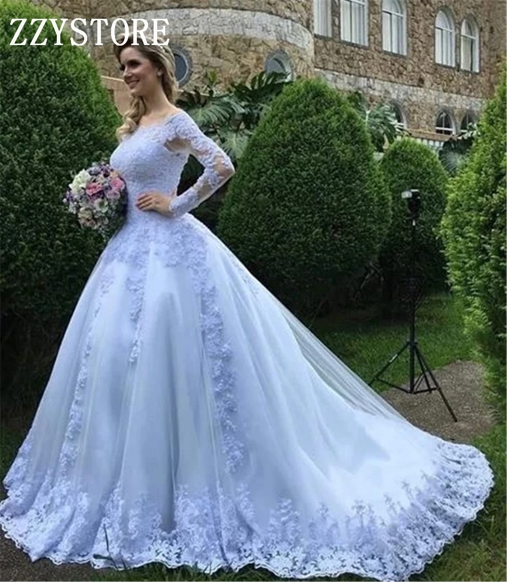 White Ball Gown Arabic White wedding dresses Apppliques Long Sleeves Beading Appliques Zipper Up Boat neck wedding dresses
White Ball Gown Arabic White wedding dresses Apppliques Long Sleeves Beading Appliques Zipper Up Boat neck wedding dresses