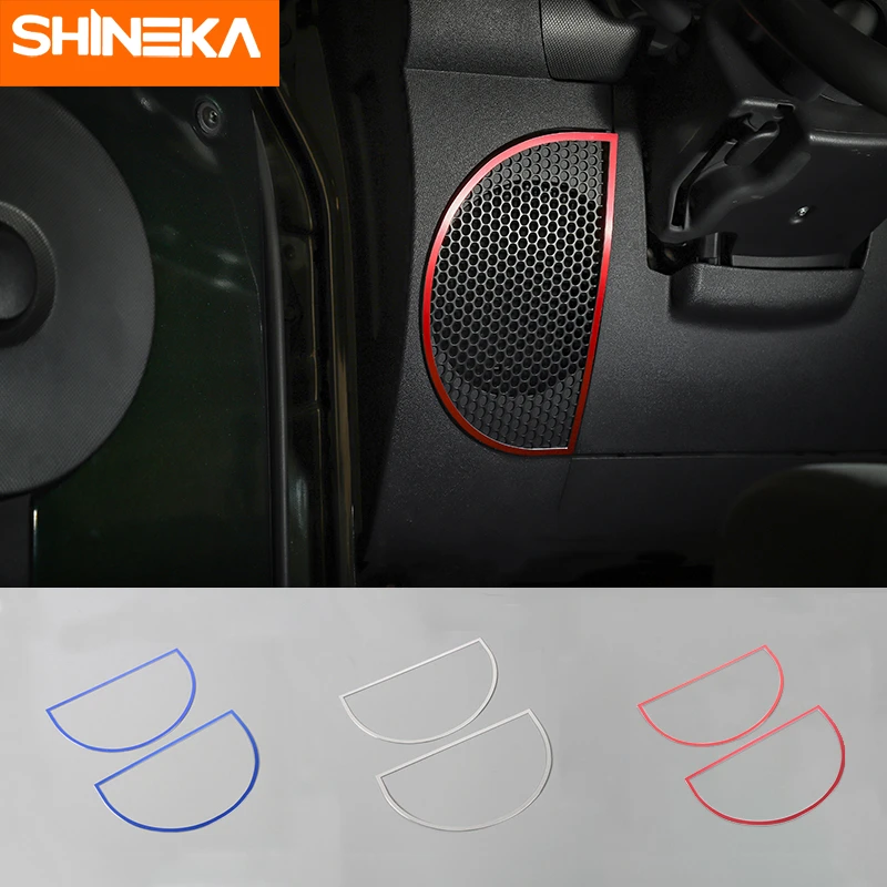 SHINEKA Interior Mouldings For Jeep Wrangler JK 2007-2010 Aluminium alloy Car Dashboard Audio Speaker Decoration Ring Stickers
SHINEKA Interior Mouldings For Jeep Wrangler JK 2007-2010 Aluminium alloy Car Dashboard Audio Speaker Decoration Ring Stickers