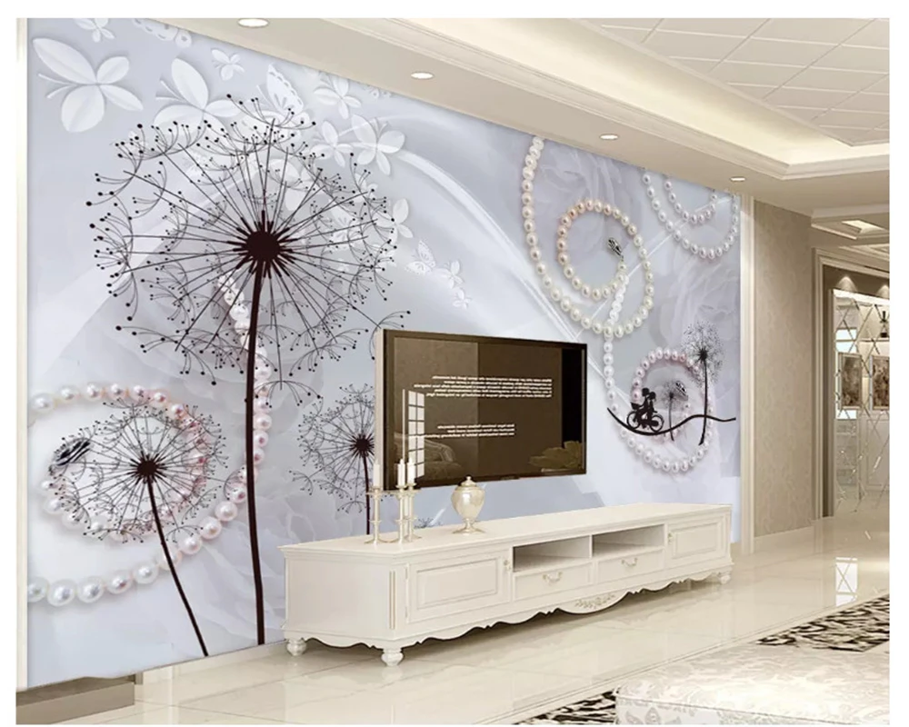 beibehang Beautiful silk jewelry dandelion romantic background decoration painting modern fashion papel de parede 3d wallpaper
beibehang Beautiful silk jewelry dandelion romantic background decoration painting modern fashion papel de parede 3d wallpaper