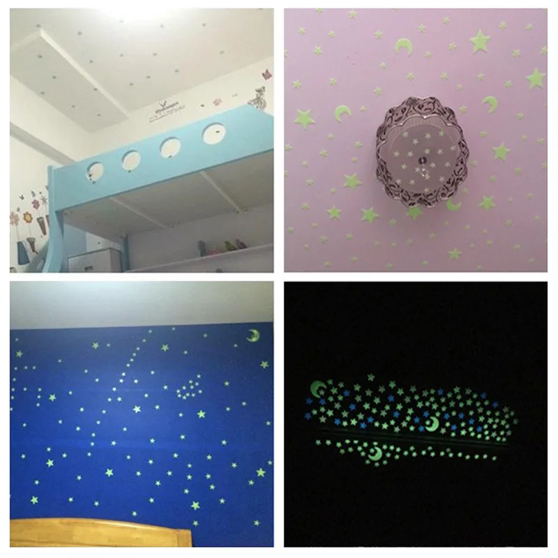 Светится в темноте наклейки StarsWall светящаяся наклейка для детей спальни