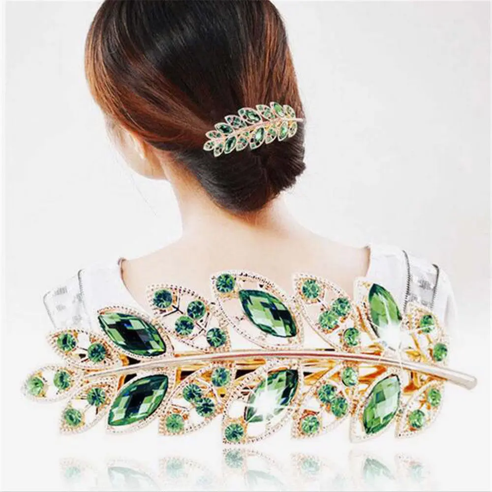 1 pc Beauty Women Fashion Hair Clip Leaf Crystal Rhinestone Barrette Hairpin Headband hair accessories
1 pc Beauty Women Fashion Hair Clip Leaf Crystal Rhinestone Barrette Hairpin Headband hair accessories