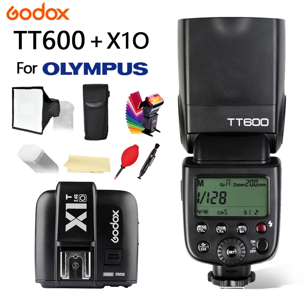Вспышка Godox TT600 с беспроводной камерой GN60 2,4G Master/Slave, Вспышка Speedlite + передатчик X1T-O для камеры Olympus
Вспышка Godox TT600 с беспроводной камерой GN60 2,4G Master/Slave, Вспышка Speedlite + передатчик X1T-O для камеры Olympus
