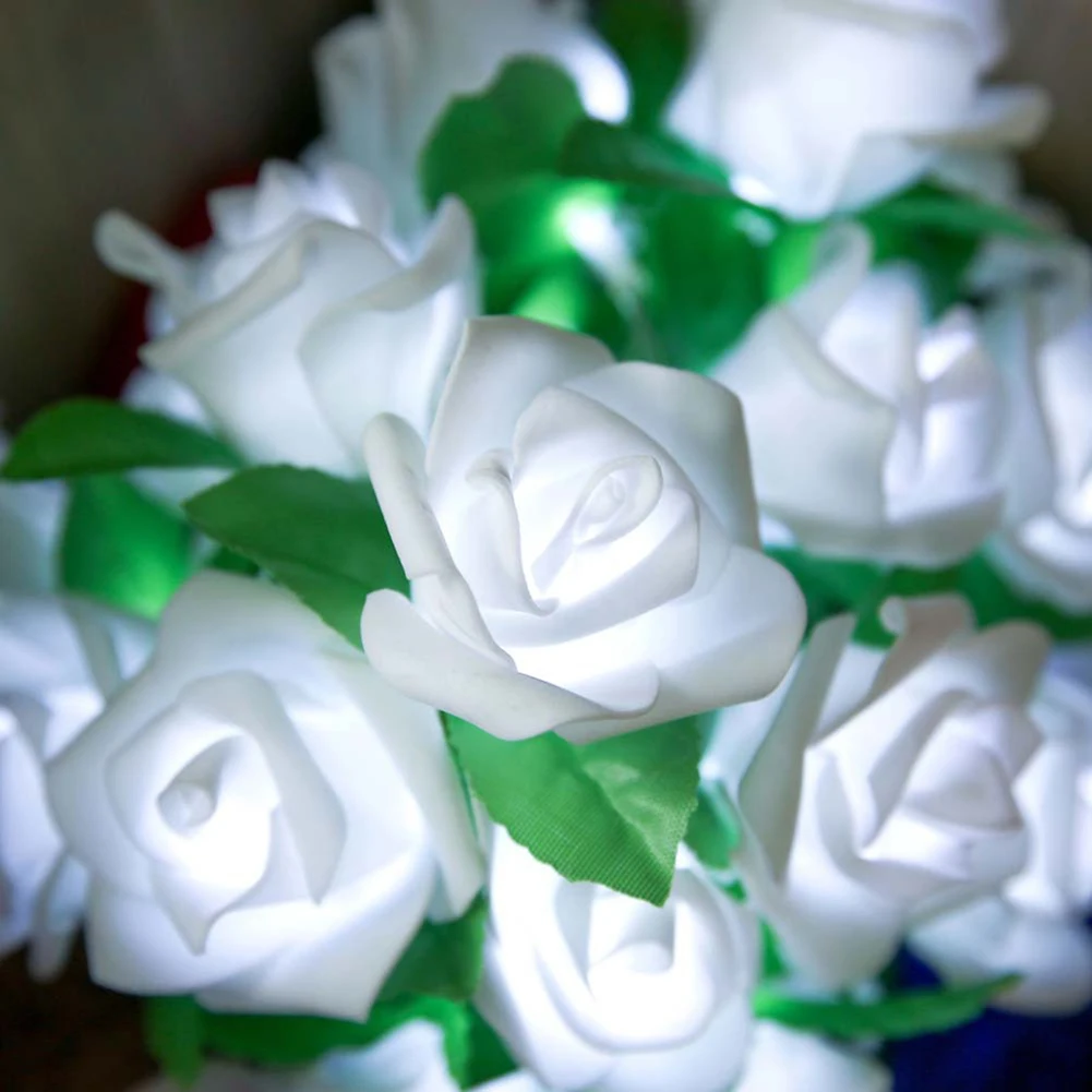 20 LED Rose Flowers String Battery Powered Fairy Light Wedding Home Birthday Valentine's Day Event Party Garland Decor Luminaria
20 LED Rose Flowers String Battery Powered Fairy Light Wedding Home Birthday Valentine's Day Event Party Garland Decor Luminaria