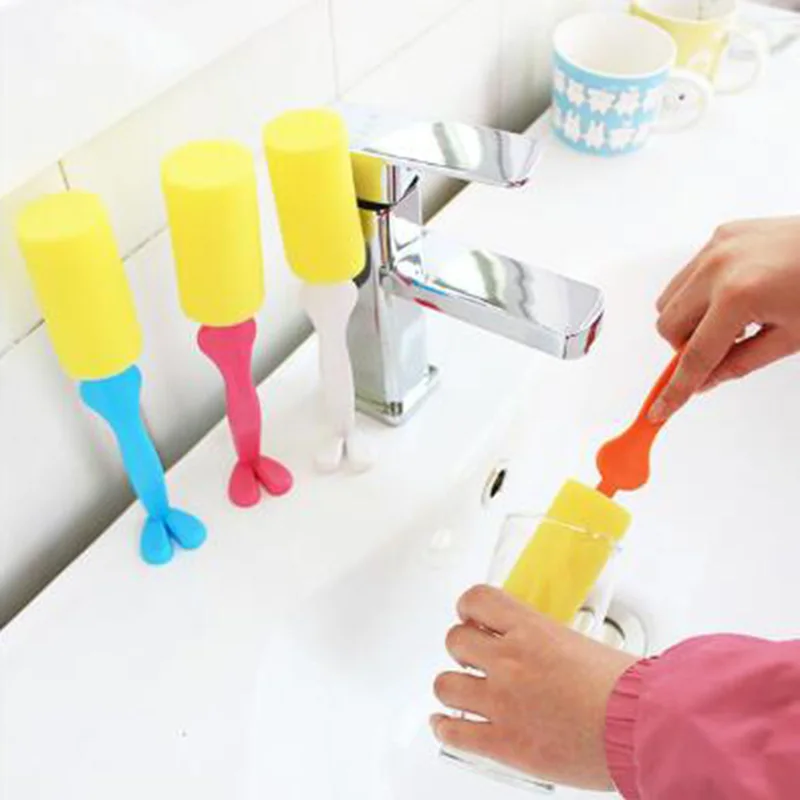 Bottle Cup Cleaning Brush Sponge Clean Bottle Scrubber Kitchen Tool Teacup Glass Chinaware Porcelain Tea Stains ramdom color
Bottle Cup Cleaning Brush Sponge Clean Bottle Scrubber Kitchen Tool Teacup Glass Chinaware Porcelain Tea Stains ramdom color