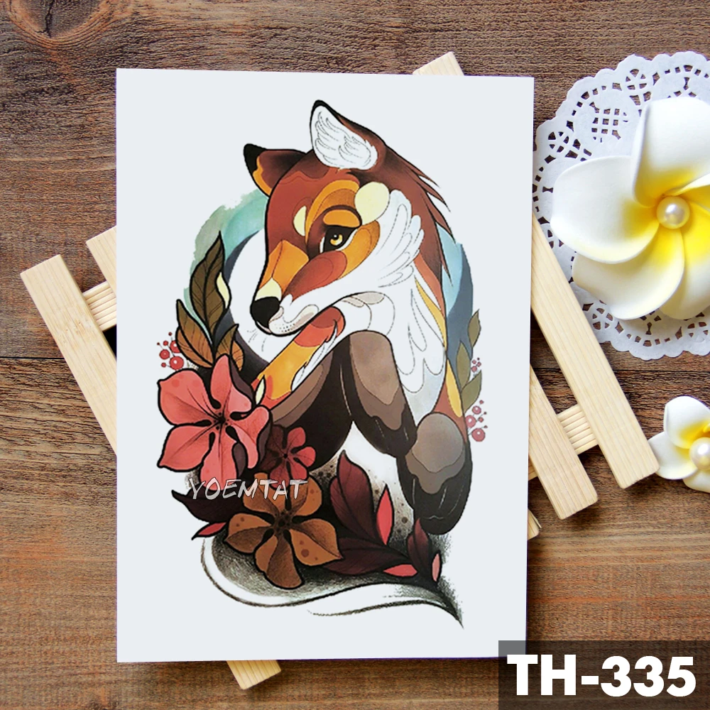Watercolor Wolf Fox Totem Tiger Waterproof Temporary Tattoo Sticker Geometric Triangle Flash Tattoos Body Art Fake Tatoo
Watercolor Wolf Fox Totem Tiger Waterproof Temporary Tattoo Sticker Geometric Triangle Flash Tattoos Body Art Fake Tatoo
