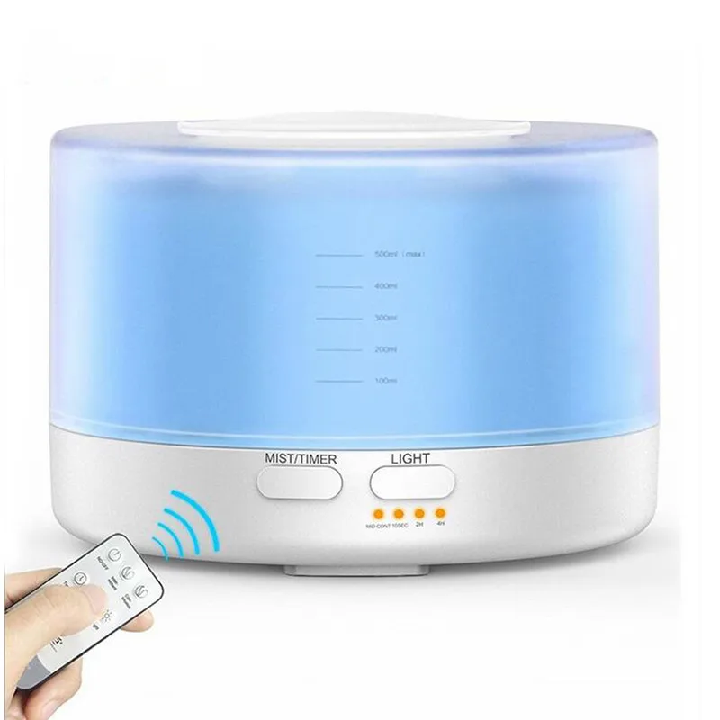 GRTCO 500ML Essential Oil Aromatherapy Diffuser Ultrasonic Air Humidifier with Remote Control 7 Colors LED Night Light
GRTCO 500ML Essential Oil Aromatherapy Diffuser Ultrasonic Air Humidifier with Remote Control 7 Colors LED Night Light