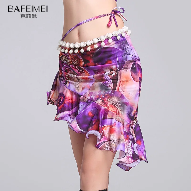 Lady Belly Dance Skirt Female Training Uniform Milk Silk Printed Wave Skirt Female Sumba Lumba Dancing Costumes Uniform D-0056
Lady Belly Dance Skirt Female Training Uniform Milk Silk Printed Wave Skirt Female Sumba Lumba Dancing Costumes Uniform D-0056