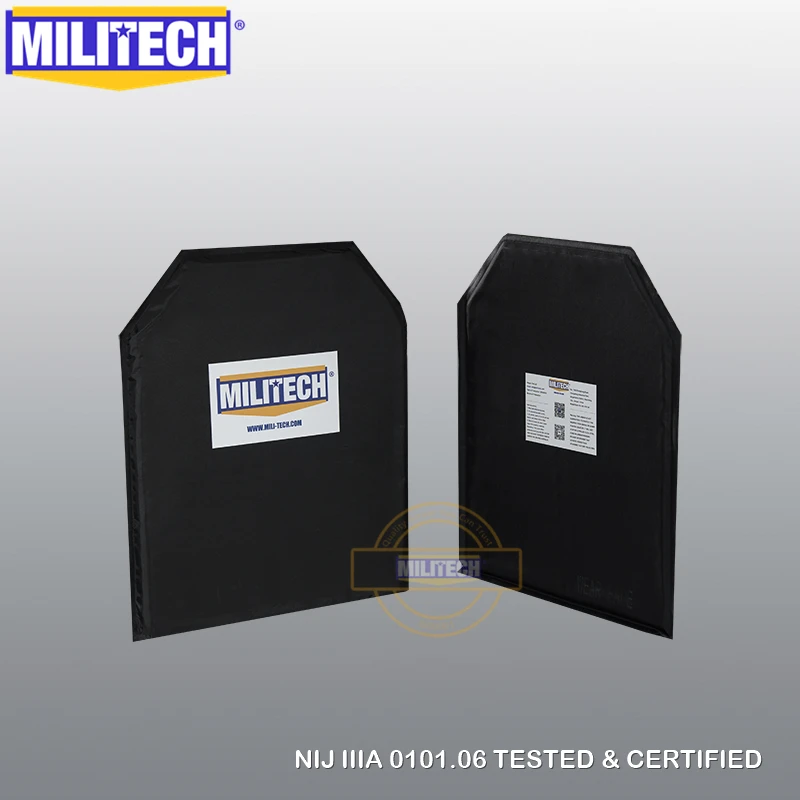 MILITECH пуленепробиваемая пластина 10x12 стрелок Cut NIJ 0101 06 3A 0115 00 Уровень 2