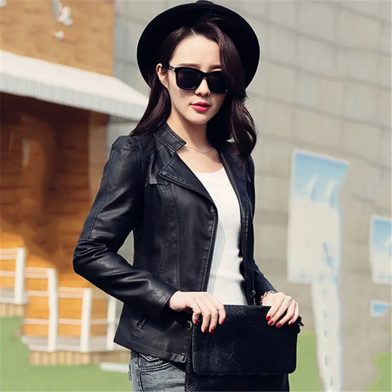 Leather Jacket Women Black Gray S-3XL Plus Size PU Coat 2019 New Spring Korean Short Slim Long Sleeve Fashion Casual Coats LD939
Leather Jacket Women Black Gray S-3XL Plus Size PU Coat 2019 New Spring Korean Short Slim Long Sleeve Fashion Casual Coats LD939