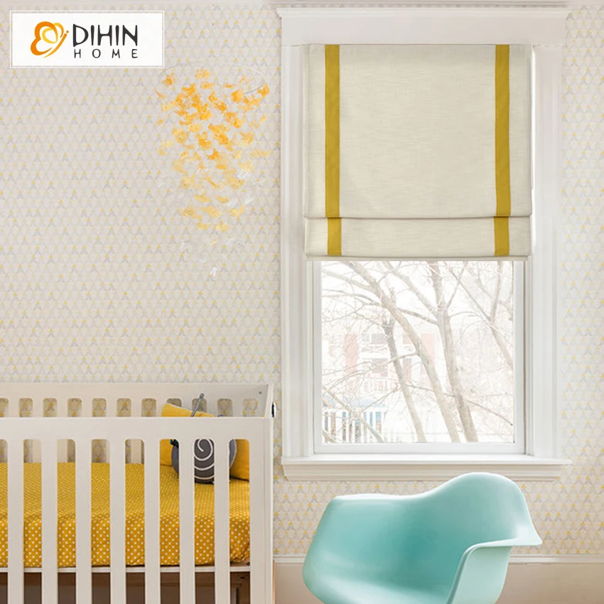 DIHIN HOME Modern Cotton Material Striped Roman Shade Roman Blinds For Living Room
DIHIN HOME Modern Cotton Material Striped Roman Shade Roman Blinds For Living Room