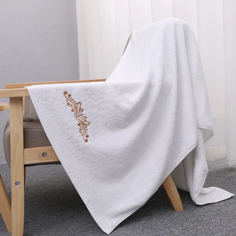 Quality Cotton Thicken Bath Towel Long-staple Embroidered Towel for Spa Hotel Bathroom Pure White Color 140x70cm Wholesale
Quality Cotton Thicken Bath Towel Long-staple Embroidered Towel for Spa Hotel Bathroom Pure White Color 140x70cm Wholesale