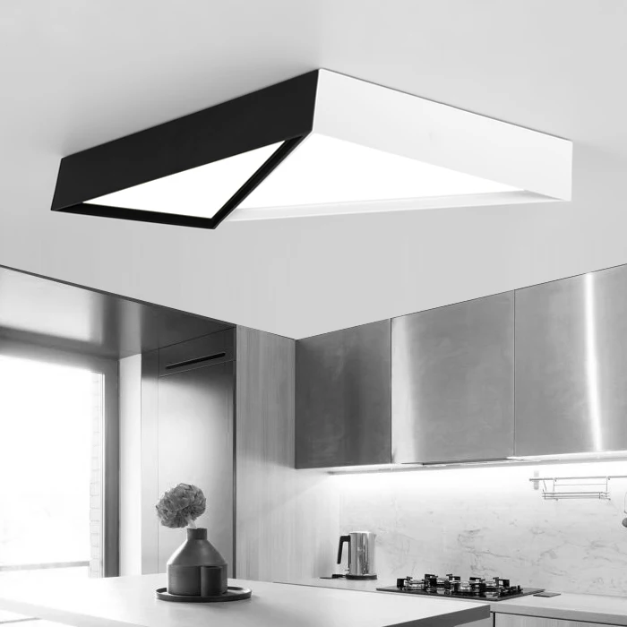 Modern Simple Led Acrylic ceiling lights Geometric triangle White/Black Color for living room bedroom home Light Fixture
Modern Simple Led Acrylic ceiling lights Geometric triangle White/Black Color for living room bedroom home Light Fixture
