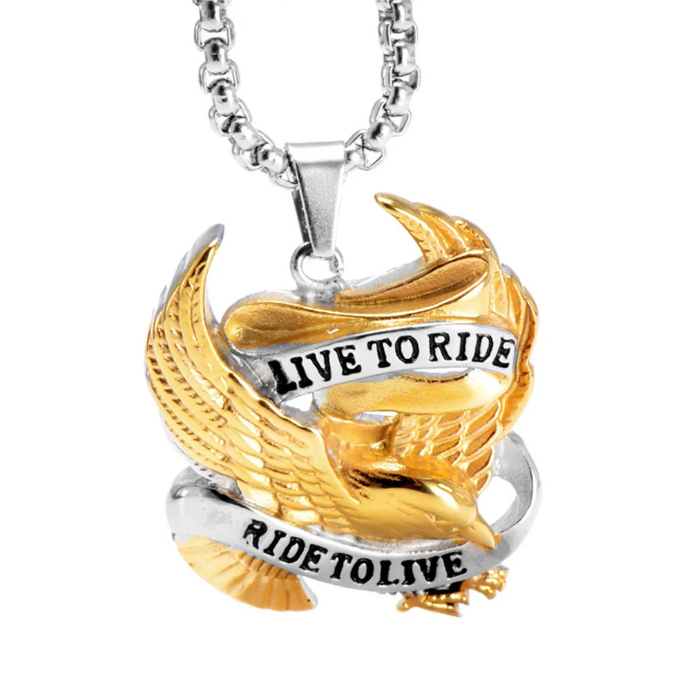 Серебряный кулон Live to Ride