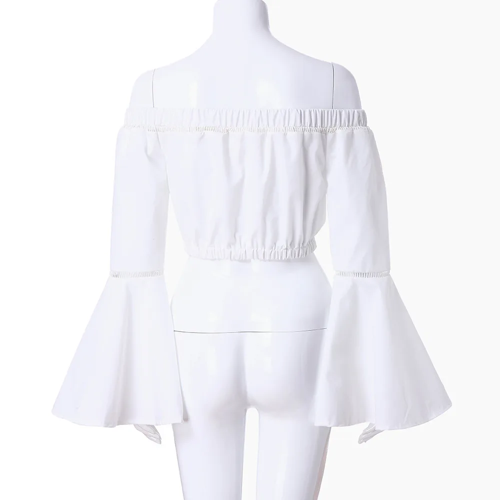 Lace Ladies Long Sleeve Blouse Short Tops Loose Shirt Slash Neck Casual Clothes Autumn Winner Gothic Camisas Mujer Roupas
Lace Ladies Long Sleeve Blouse Short Tops Loose Shirt Slash Neck Casual Clothes Autumn Winner Gothic Camisas Mujer Roupas