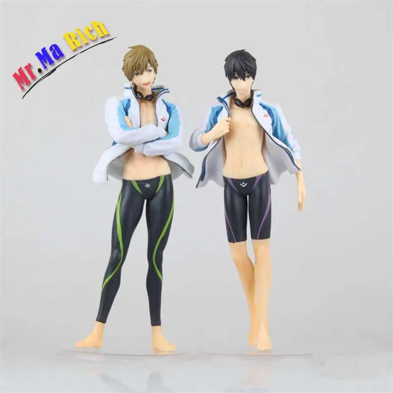 Аниме бесплатно! Плавательный клуб Iwatobi haruka nanase & Тачибана Макото ПВХ фигурка