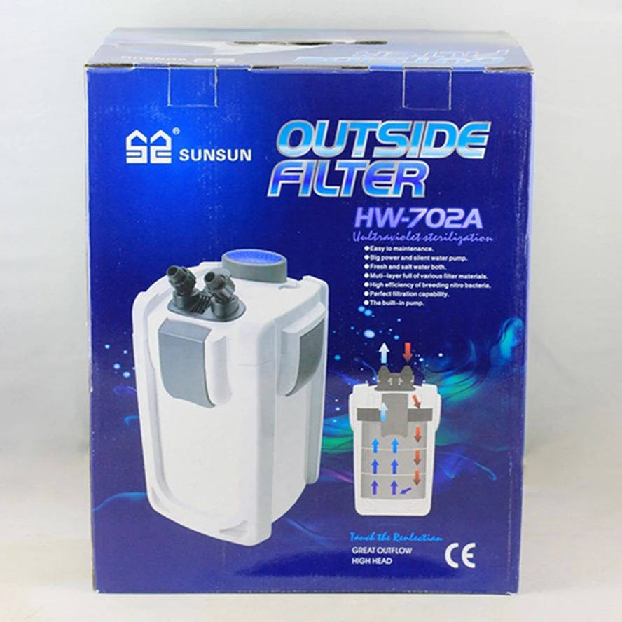 Canister Filter Ultra-quiet External Aquarium Filter Canister 220V/HW702HW703 UV Sterilizer Light purify water Algae Remove
Canister Filter Ultra-quiet External Aquarium Filter Canister 220V/HW702HW703 UV Sterilizer Light purify water Algae Remove