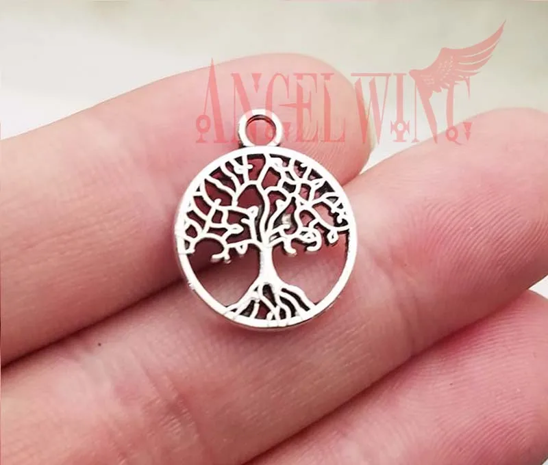 50pcs/lot--18x15mm Tree Pendants Antique Silver Plated Tree Of Life Charms DIY Supplies Jewelry Accessories
50pcs/lot--18x15mm Tree Pendants Antique Silver Plated Tree Of Life Charms DIY Supplies Jewelry Accessories