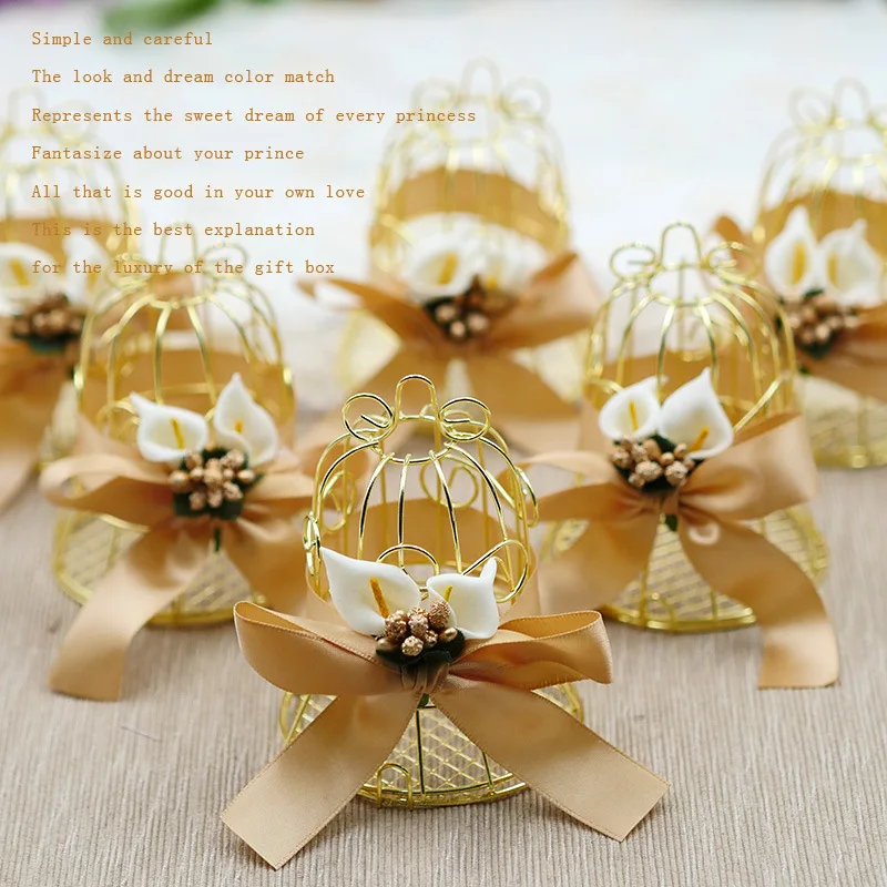 36 x Europe Creative Tin Birdcage Favor Boxes Small Bell Wedding Sweet Box Wholesale - ( Size: 7X8cm)
36 x Europe Creative Tin Birdcage Favor Boxes Small Bell Wedding Sweet Box Wholesale - ( Size: 7X8cm)