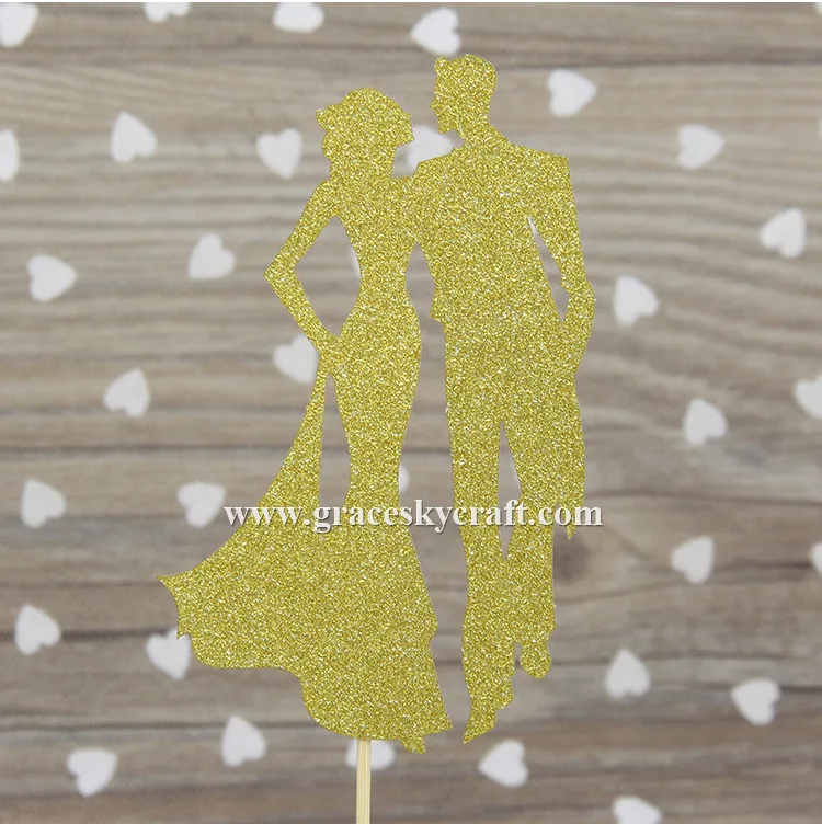 12pcs free shipping Glitter paper Wedding Cakes Toppers Bride and Groom designWedding cupcake picks Party Favors cake decoration
12pcs free shipping Glitter paper Wedding Cakes Toppers Bride and Groom designWedding cupcake picks Party Favors cake decoration