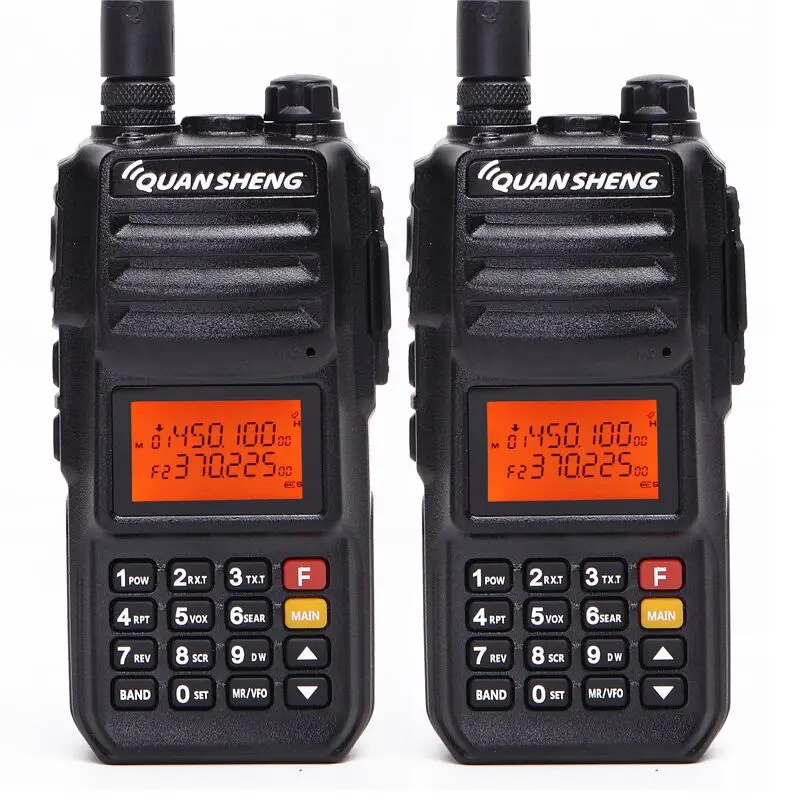2 шт. Quansheng TG UV2 PLUS высокая мощность 10 Вт 5 полос 136 174 МГц/Police 350 390MH/400 470 МГц 4000 мАч км