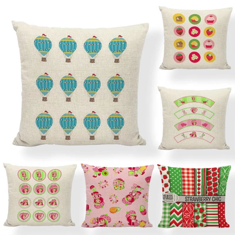 Simple Cushion Cover Beautiful Girl Strawberry Geometric Home Bedroom Sofa Living Room Gift Decoration Linen Print Pillow Cases
Simple Cushion Cover Beautiful Girl Strawberry Geometric Home Bedroom Sofa Living Room Gift Decoration Linen Print Pillow Cases