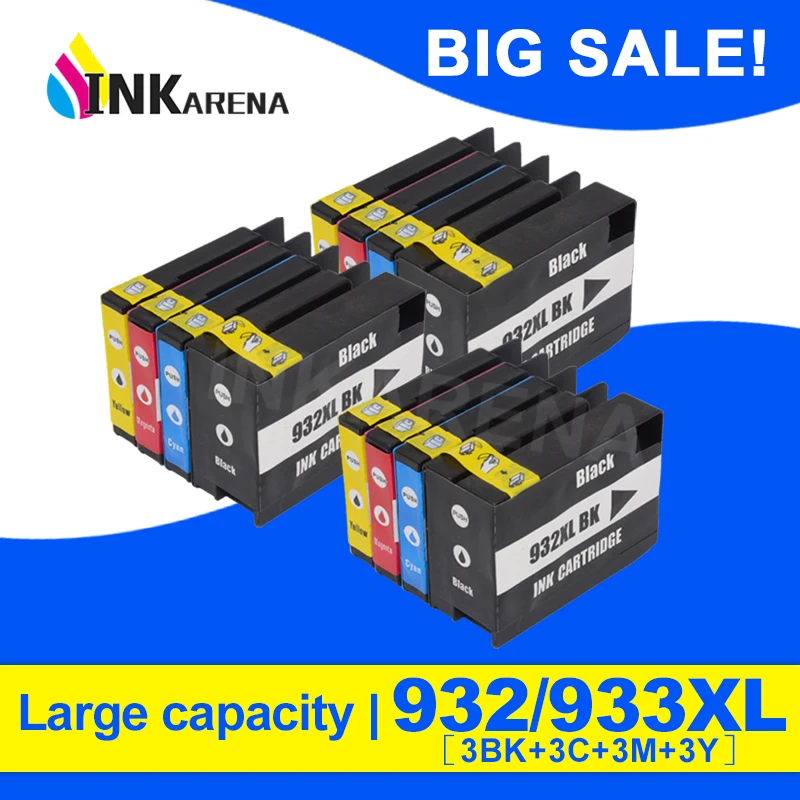 Картриджи для принтера HP 932 933 XL Officejet 6100 6600 6700 7110 7610 7512 7510
Картриджи для принтера HP 932 933 XL Officejet 6100 6600 6700 7110 7610 7512 7510