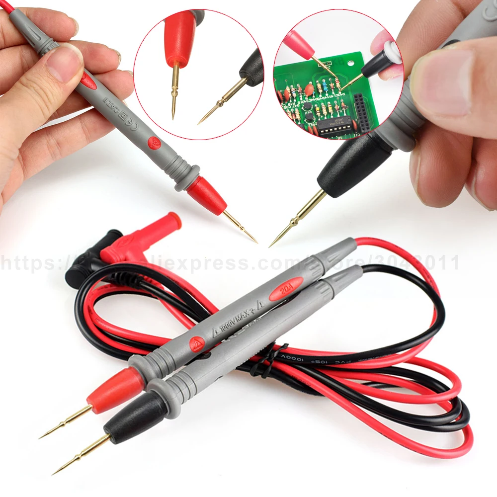 Especially fine Probe Test Leads 1000V 10A Universal Superfine Digital multimeter Clamp Meter Instrument Parts & Accessories
Especially fine Probe Test Leads 1000V 10A Universal Superfine Digital multimeter Clamp Meter Instrument Parts & Accessories