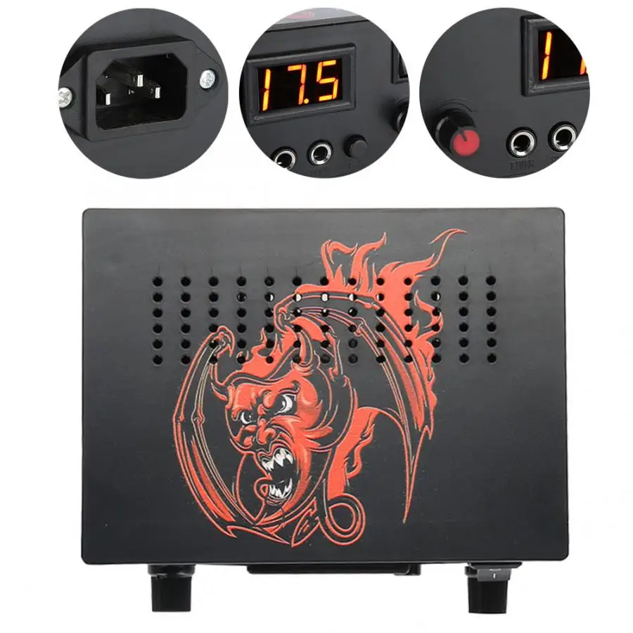 Digital Dual Tattoo Machine Power Supply with LCD for Tattoo Machine Foot Pedal LCD Tattoo Power
Digital Dual Tattoo Machine Power Supply with LCD for Tattoo Machine Foot Pedal LCD Tattoo Power