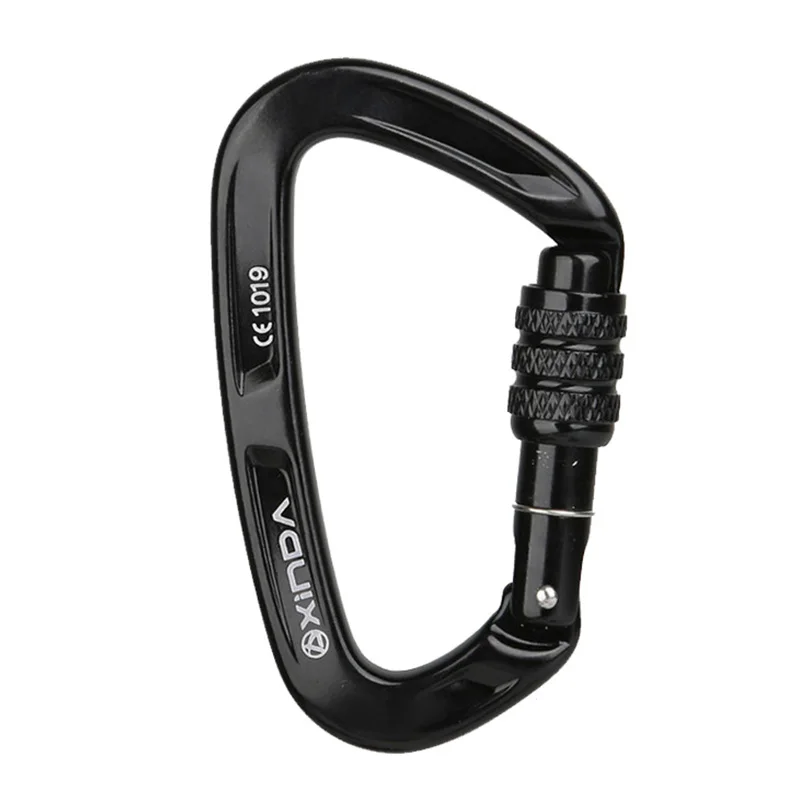 XINDA Rock Climbing Carabiner 25KN Safety D-Shape Buckle Screw Lock Spring-loaded Gate Aluminum Carabiner Outdoor Kits
XINDA Rock Climbing Carabiner 25KN Safety D-Shape Buckle Screw Lock Spring-loaded Gate Aluminum Carabiner Outdoor Kits