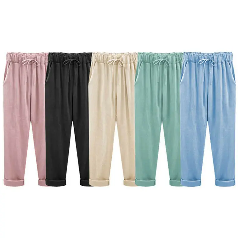 Women Casual Jogger Dance Harem Sport Pants Baggy Slacks Trousers Sweatpants